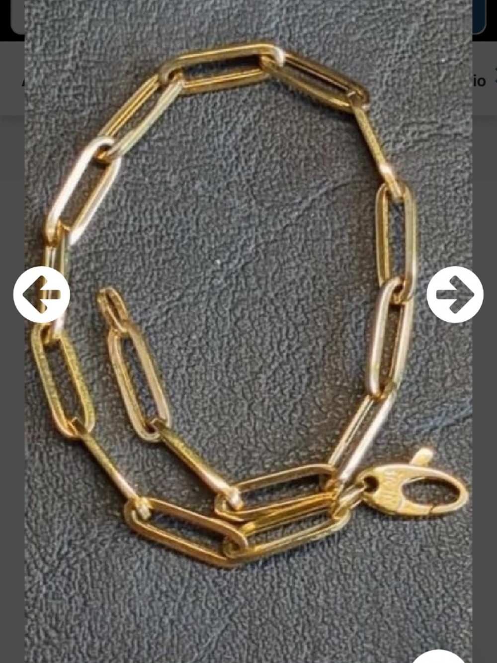 14kt gold Paperclip Braclet